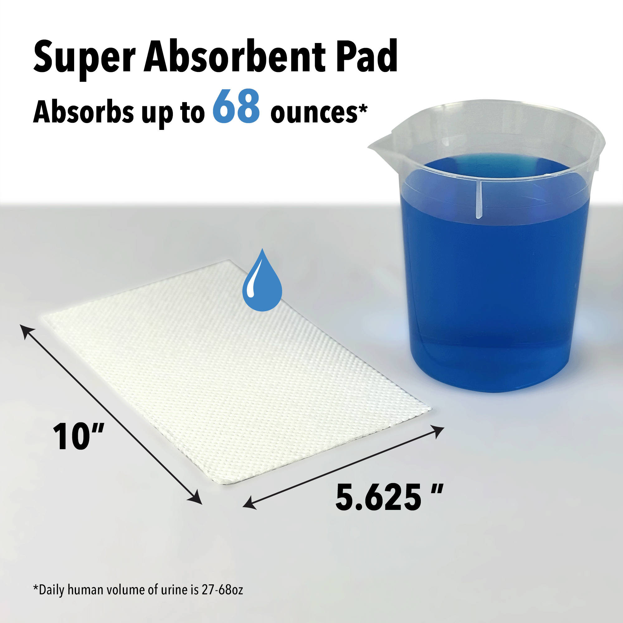 Super Absorbent Liquid Lock Commode Pads for Bedside Commodes, Bedpans and  Potty Training